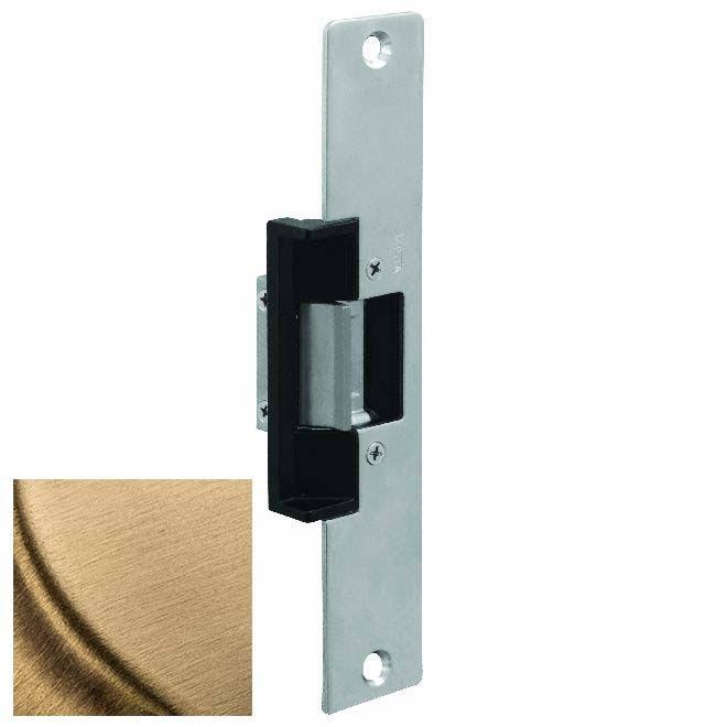 Satin Brass Faceplate for V3 Strike P7287