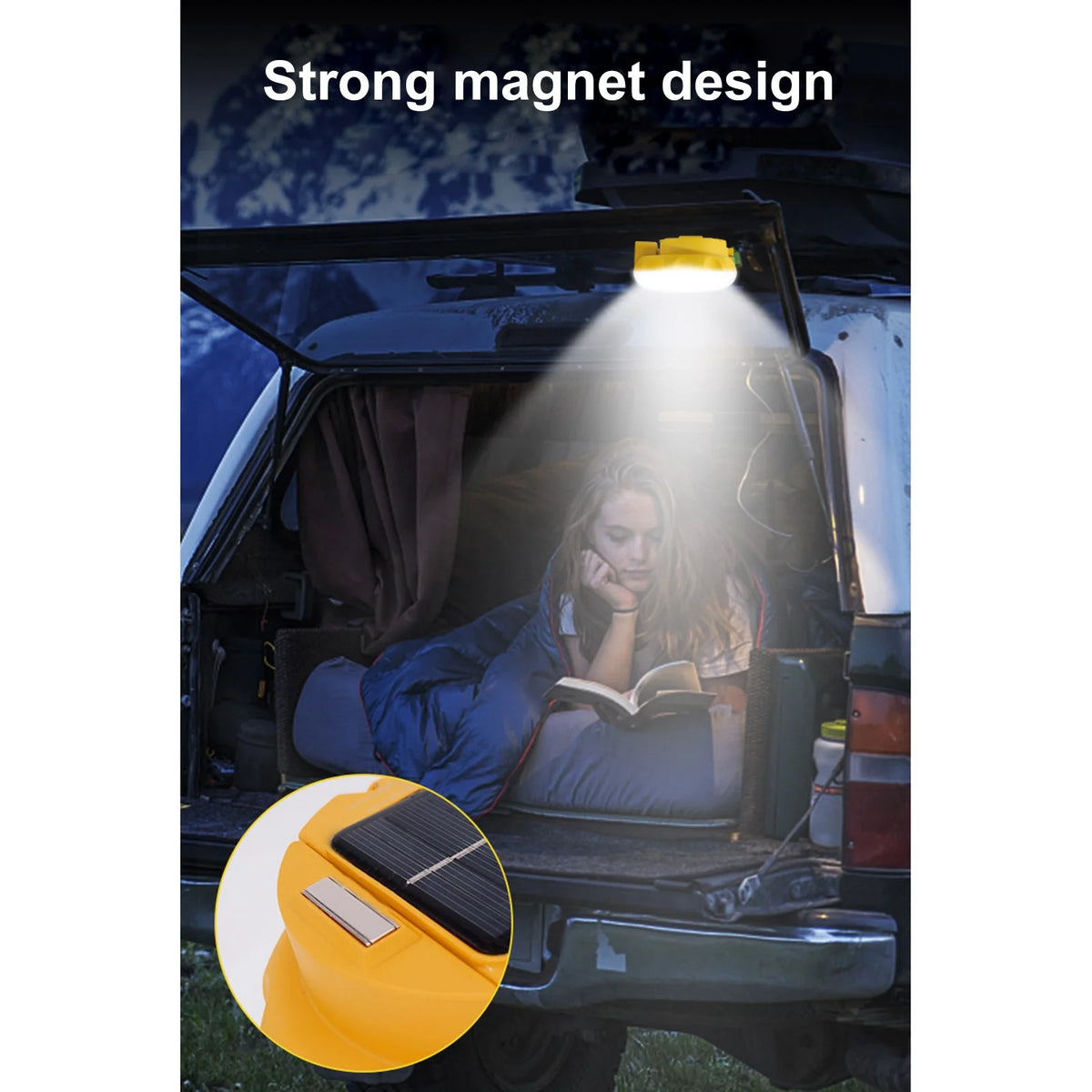 Tent Lamp with USB and Solar C107
