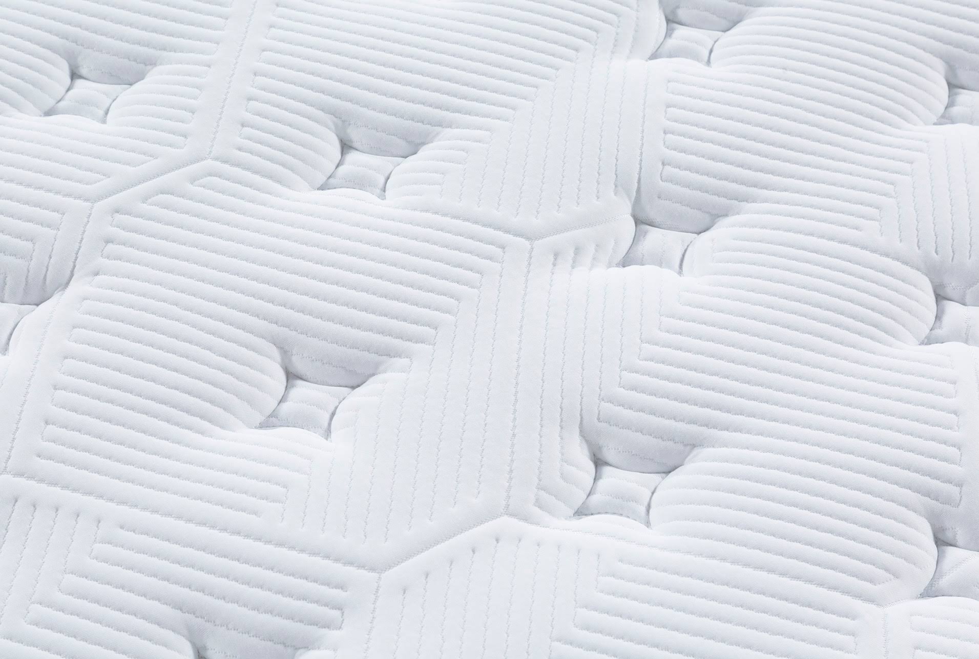 Twin Mattress with Foundation White Fabric Z50157