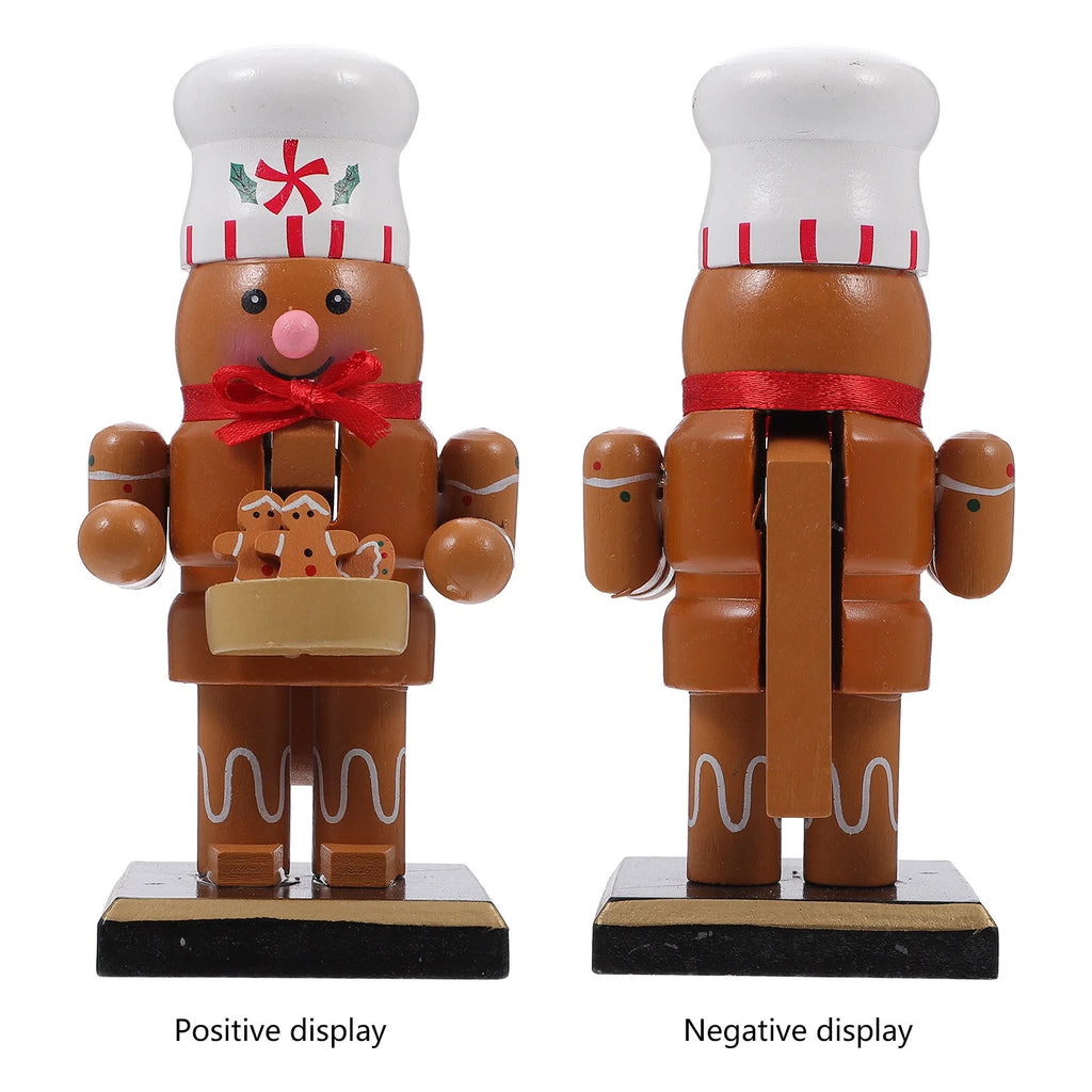 Wooden Nutcracker Gingerbread Man Christmas Tree Ornament A6654