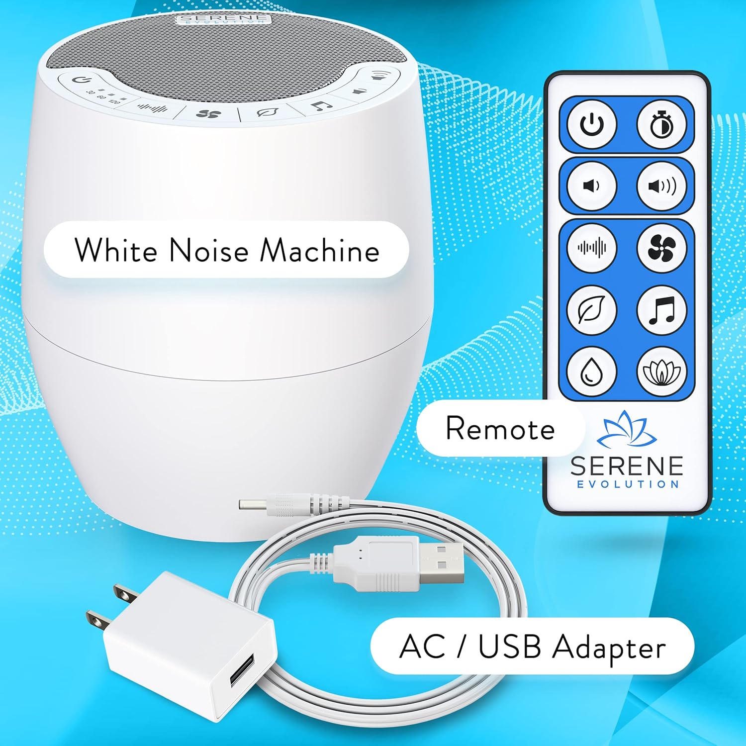 White Noise Machine with 60 Sounds H283916