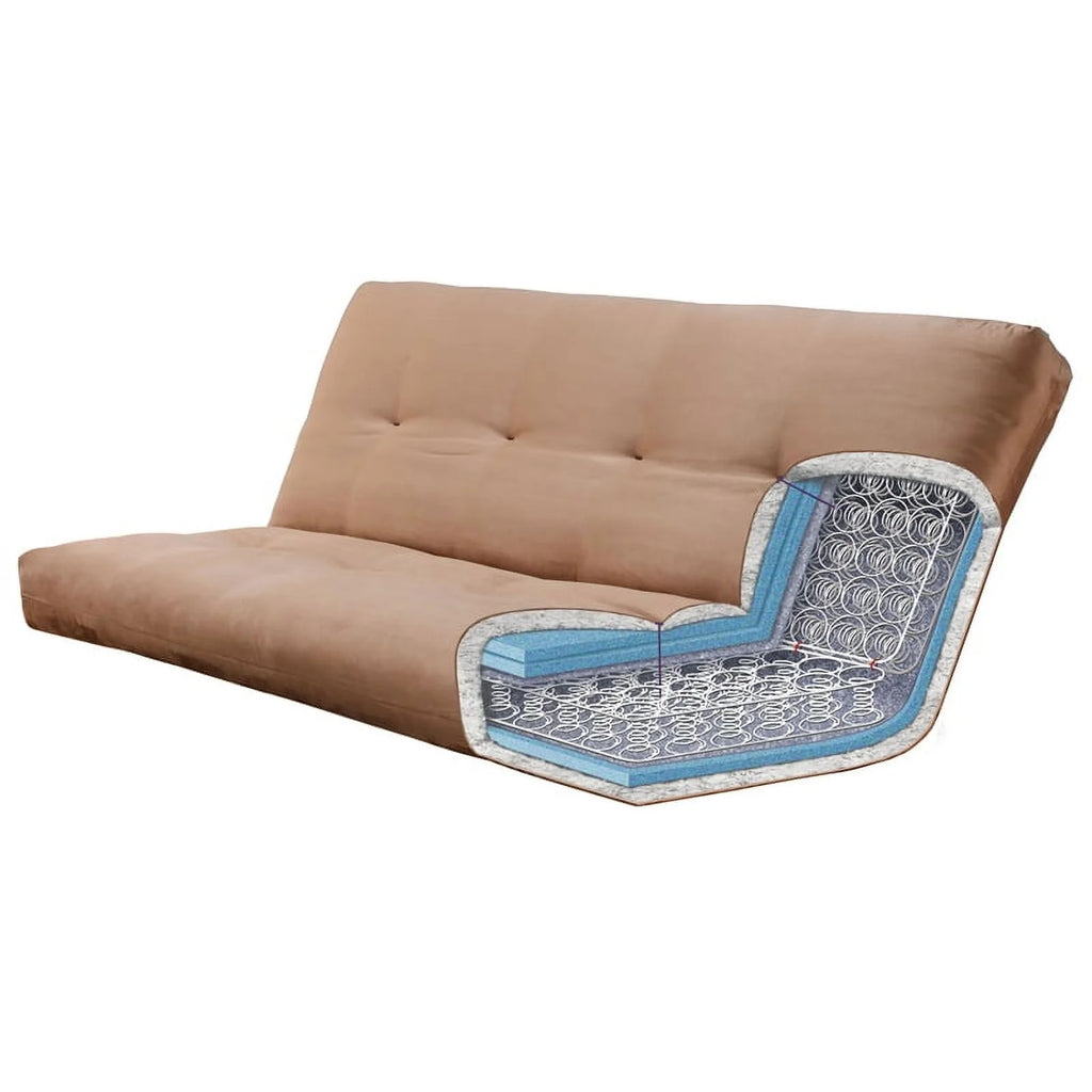 Full-size Coil Futon Mattress in Black T200