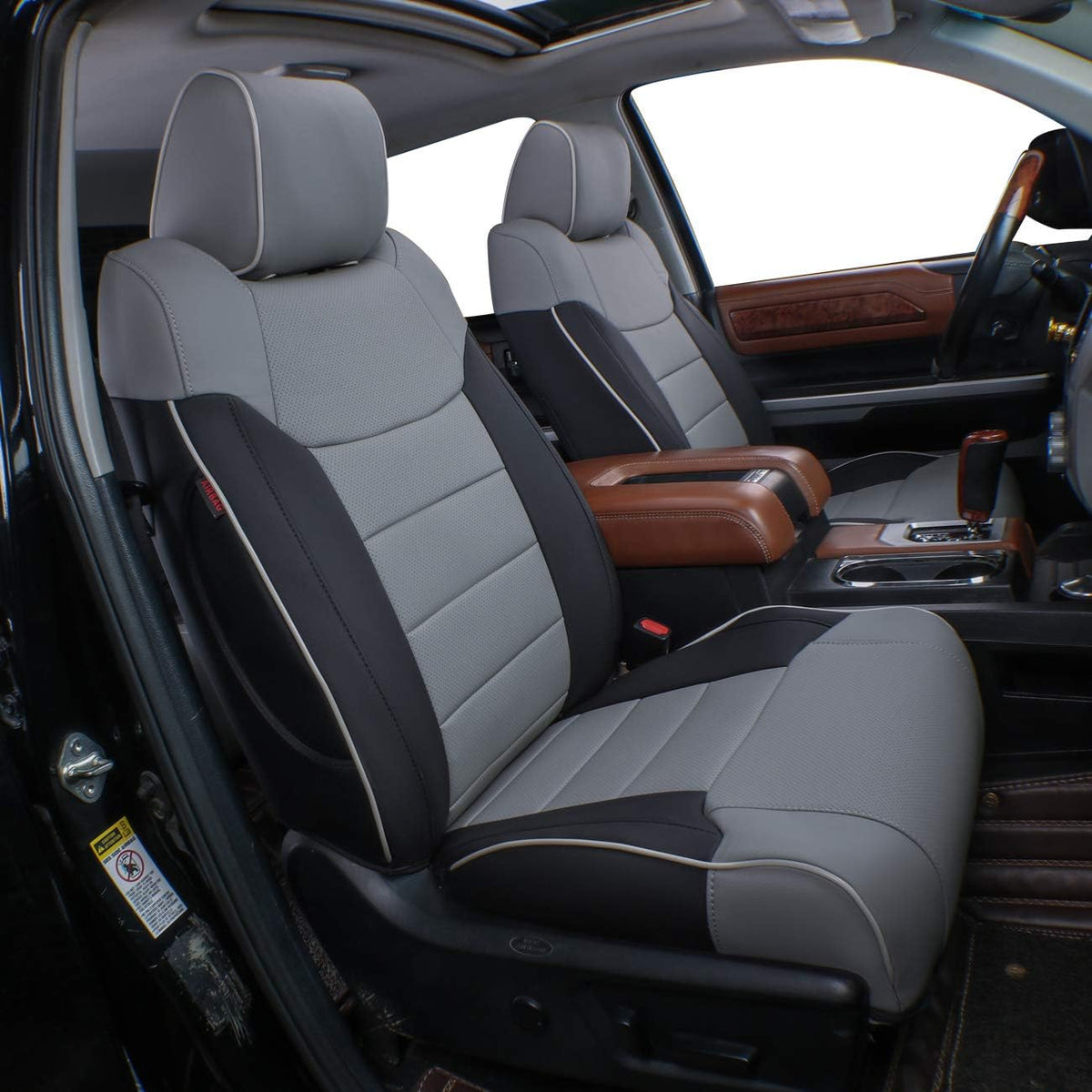 Black Neoprene Car Seat Covers for Toyota Tundra 2022 2023 2024 S457636