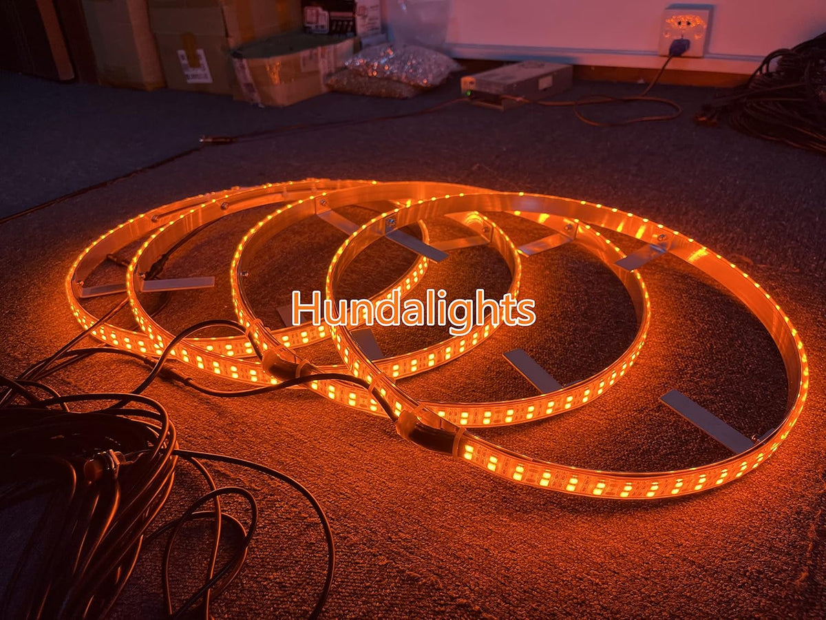 15.5 IP68 Brightest BLUE DOUBLE ROW LED Wheel Rim Lights N229