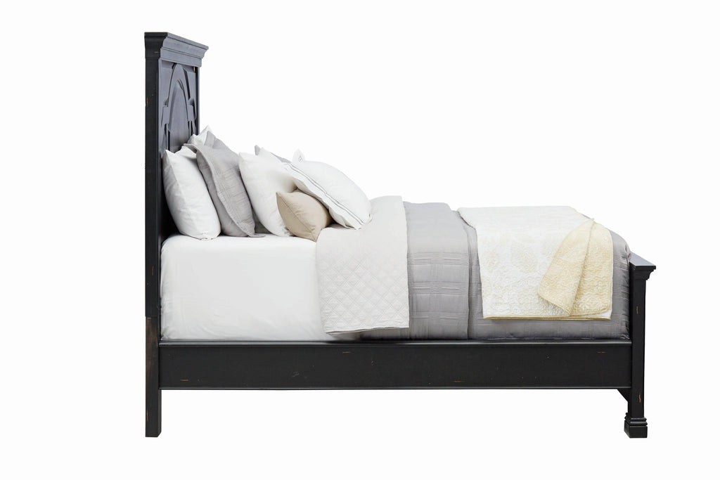 Vintage Black Eastern King Size Bed T757