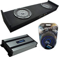 Kicker CVT12 Subwoofer with Amplifier and Dual 12" Sub Box Enclosure B412