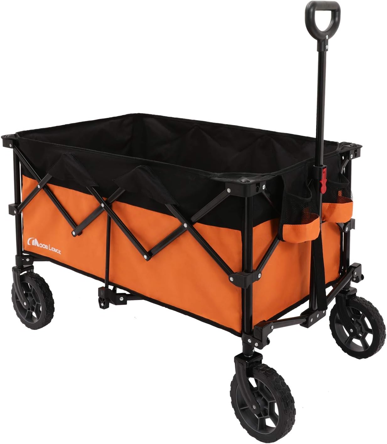 Collapsible Outdoor Utility Wagon with Universal Wheels M3374