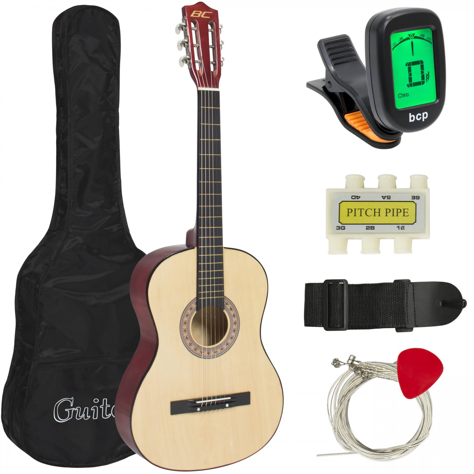 38in Beginner Acoustic Guitar Starter Kit W93388