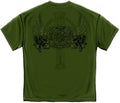 Military Green Cotton Firefighter T-Shirt I83992