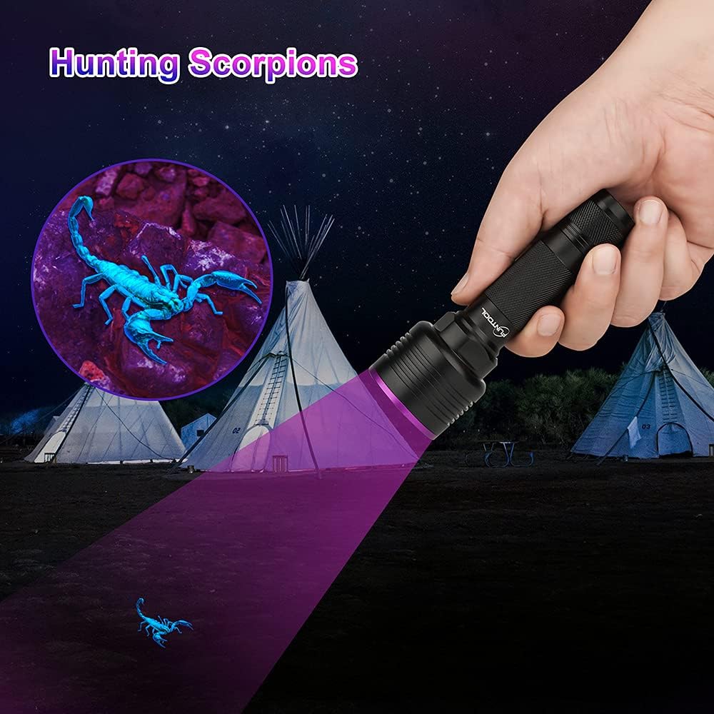 2 Pack Rechargeable UV Flashlight 385-395nm Z327780