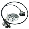 Rear Hydraulic Brake Caliper Assembly with Disc Rotor Kit for Go-kart ATVs 4 Wheeler J4838