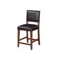 Black Faux Leather Counter Stool T346904
