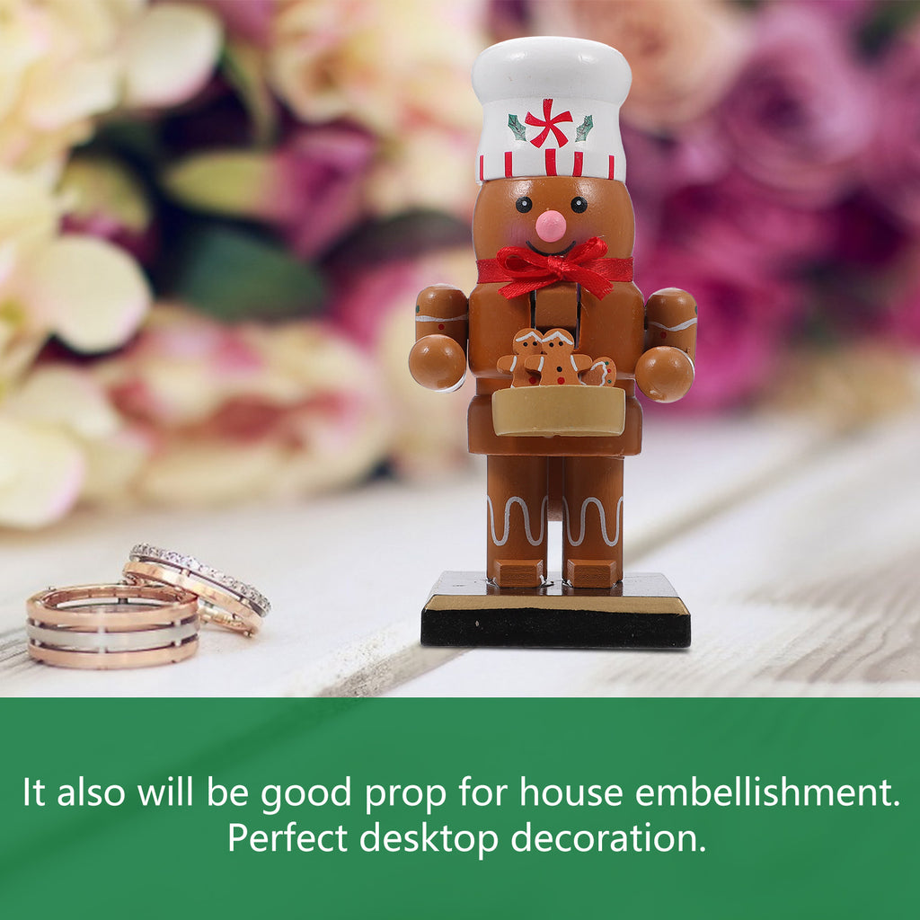 Wooden Nutcracker Gingerbread Man Christmas Tree Ornament A6654
