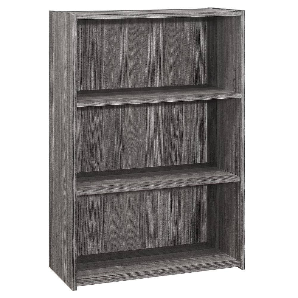 Grey Composite Bookcase with 3 Shelves V72494
