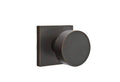 Polished Nickel Round Knob Dummy Pair Square Rosette P5835