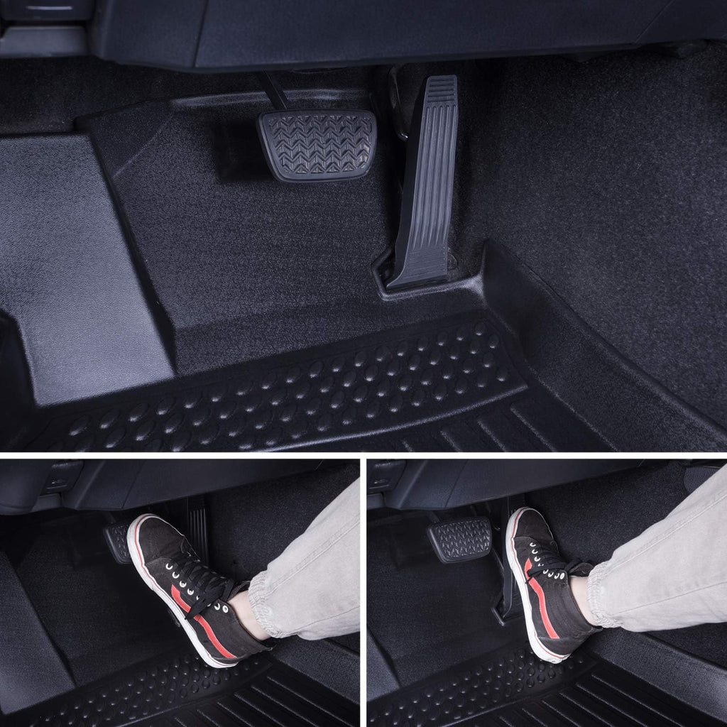 Black Front Rear Car Mats for Nissan Rogue Sport 2017-2021 W158