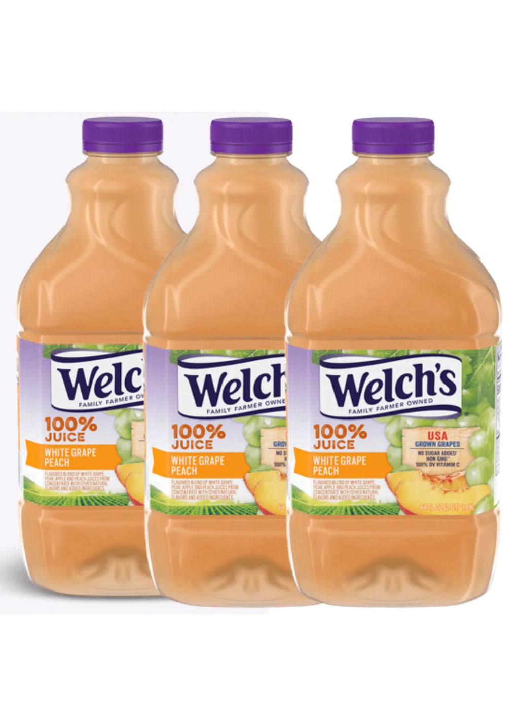 White Grape Peach 64 oz 3 Pack Juice B1458