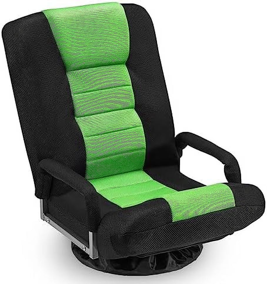 Swivel Floor Gaming Chair with Armrests Folding Video Reclining Sofa M3247