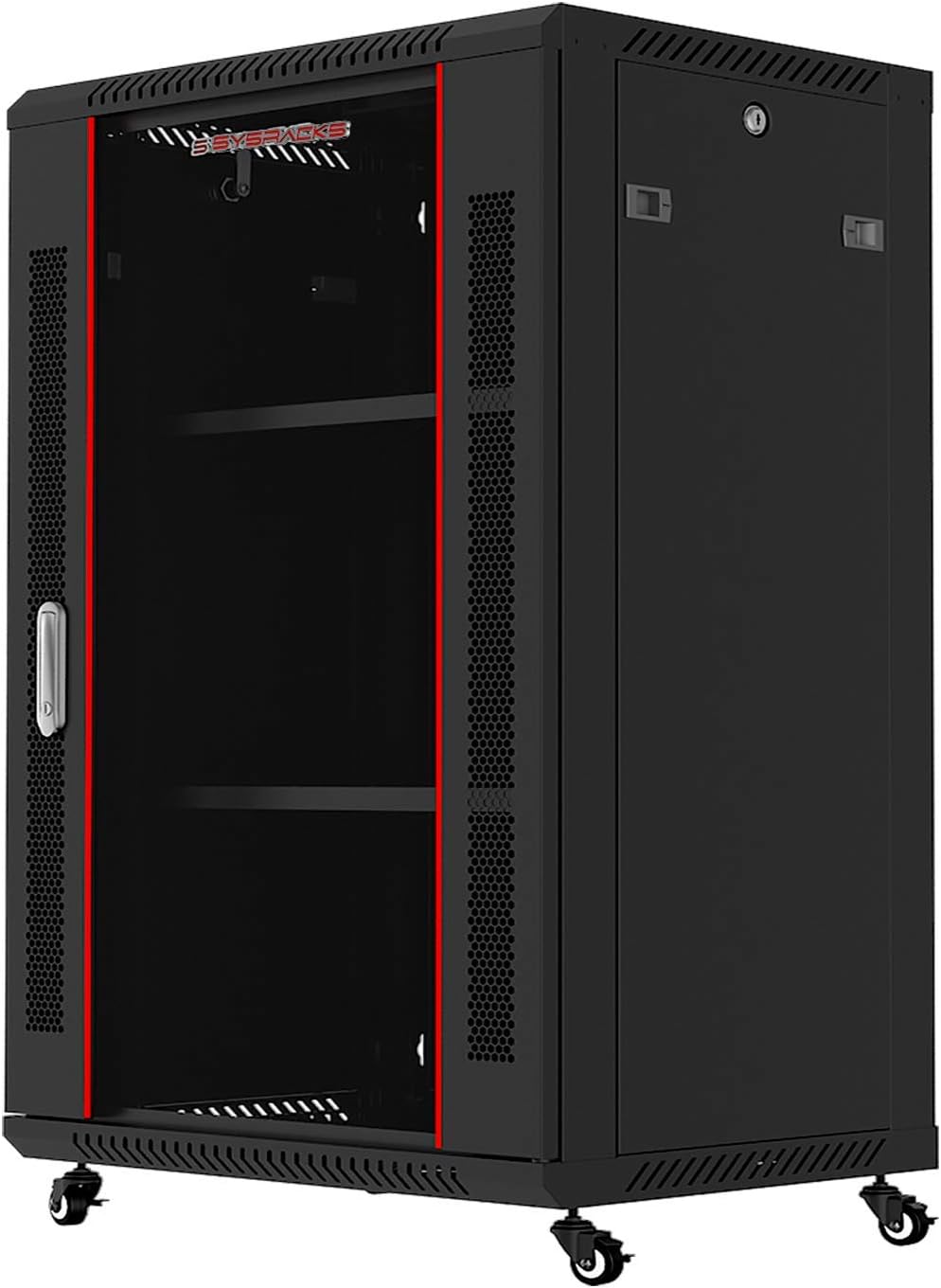Locking Wall Mount Server Rack Cabinet 18U 24-Inch Deep G578630