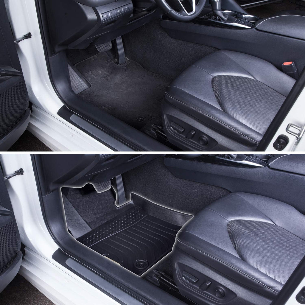 Black Front Rear Car Mats for Nissan Rogue Sport 2017-2021 W158