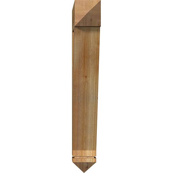 Traditional Arts & Crafts Rough Sawn Western Red Cedar Bracket I53601
