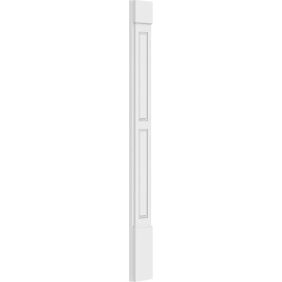 Two Equal Raised Panel PVC Pilaster with Capital and Base (Pair) E816892