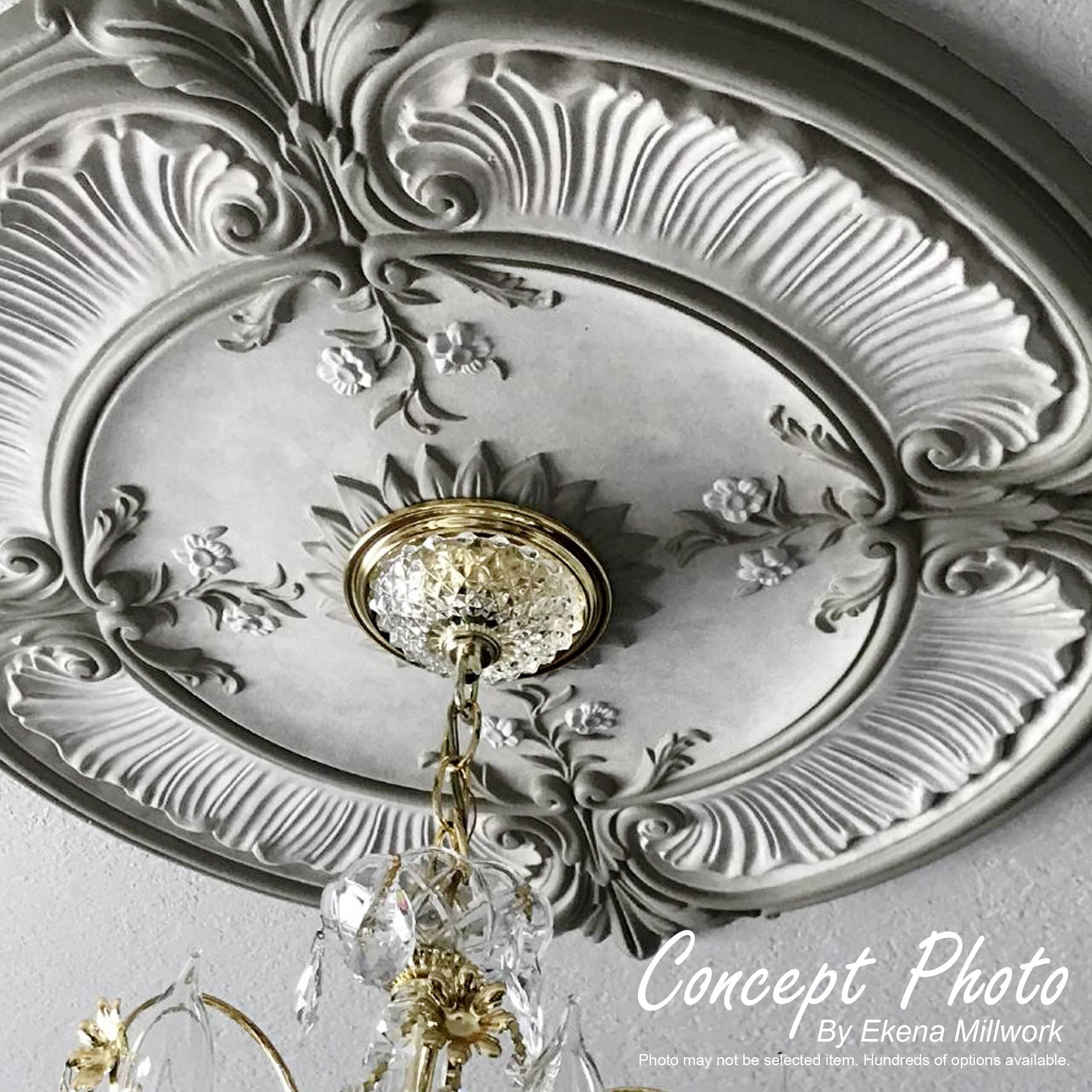 28 3/8x22OD x 3 3/4x22ID x 1 5/8x22P Ceiling Medallion Y72128