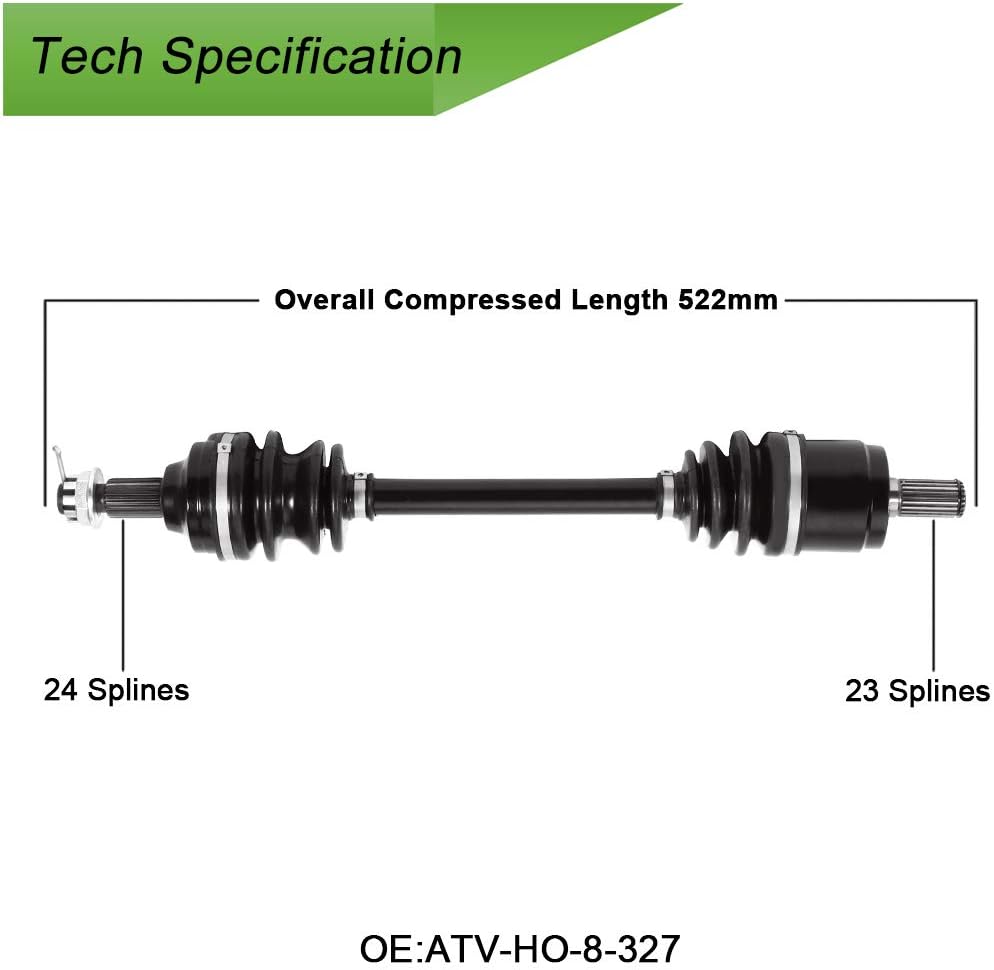 CV Axle Drive Shaft Assembly Front Right Pack of 2 L39435