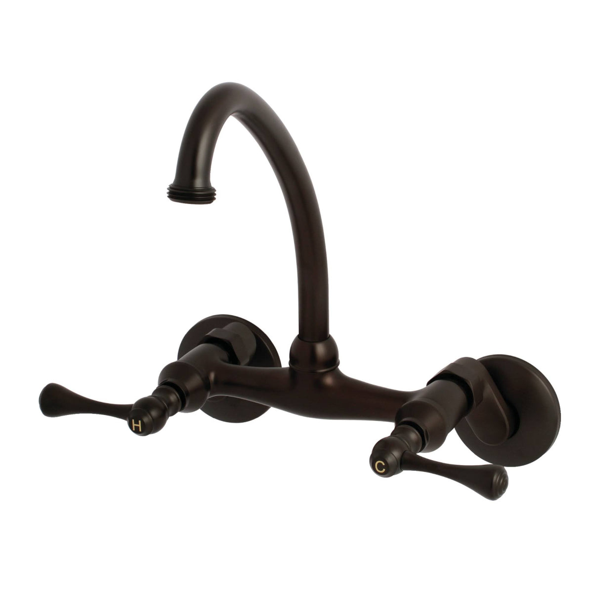 Oil Rubbed Bronze Adjustable Center Wall Mount Laundry Faucet T83709