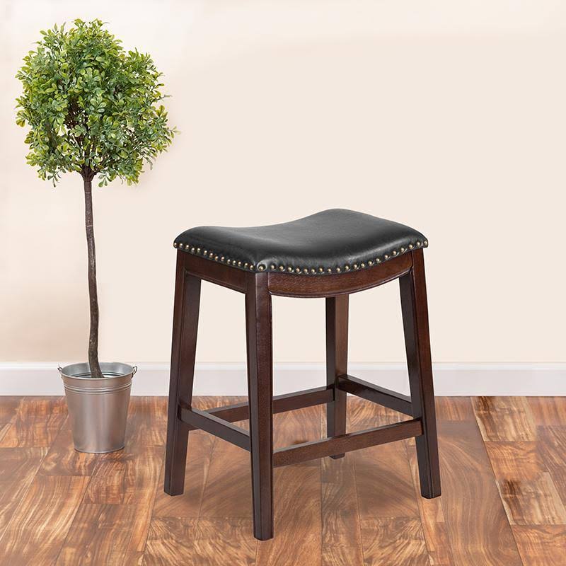 Cappuccino Wood Counter Height Stool J634473