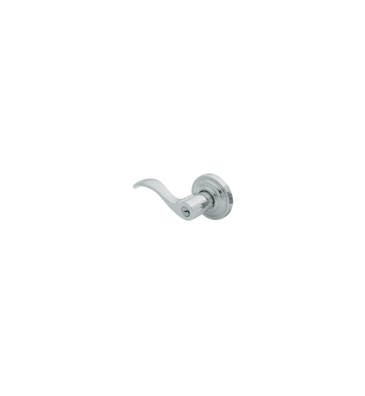 Lifetime Satin Nickel Thick Door Wave Lever Emergency Egress Keyed Entry P443