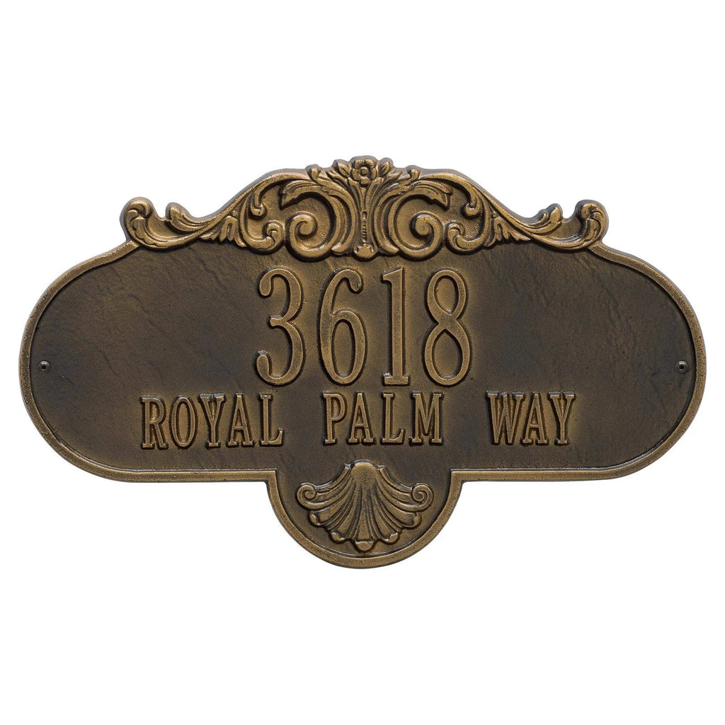 Antique Brass Wall Two Line H58248