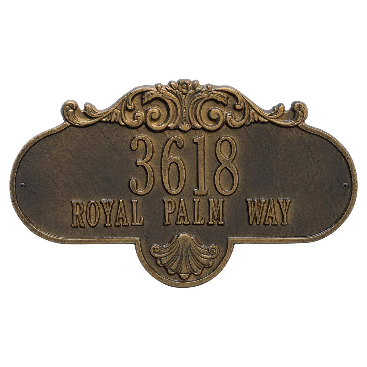 Antique Brass Wall Two Line H58248