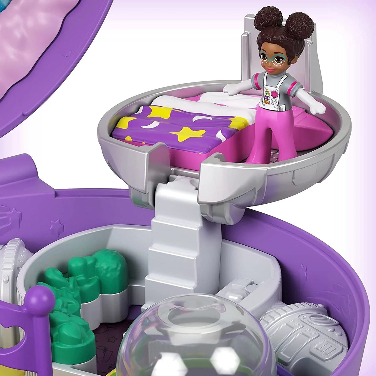 Compact Travel Toy Playset with 2 Micro Dolls and Toy Car K654781