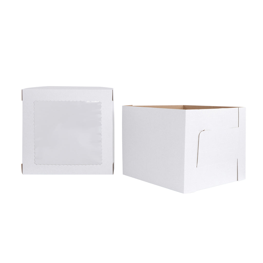 12 x 12 x 10 Inch 60pk Cake Boxes with Window P5399