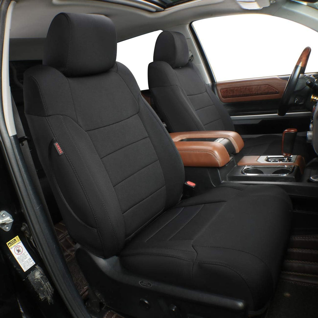 Black Neoprene Car Seat Covers for Toyota Tundra 2022 2023 2024 S457636
