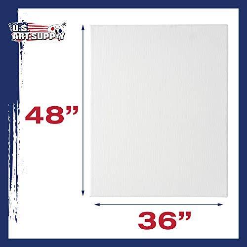 36 x 48 inch Stretched Canvas 12-Ounce Primed 3-Pack White Blank Heavy-Weight Gesso Y941173