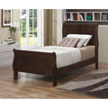 Twin Sleigh Bed Cappuccino T647