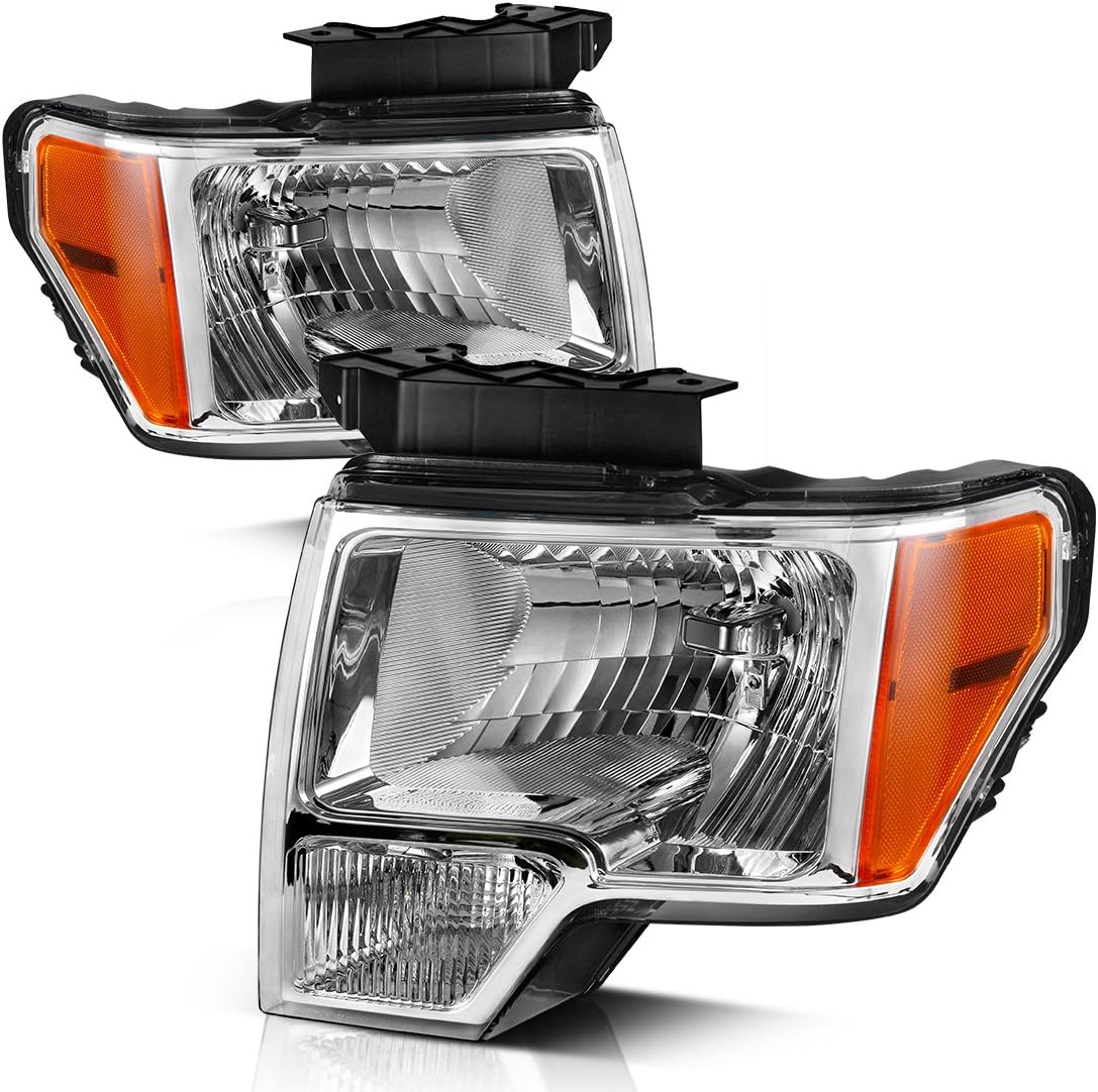 Headlight Assembly Chrome Housing for 2009-2014 F-150 Truck M560702