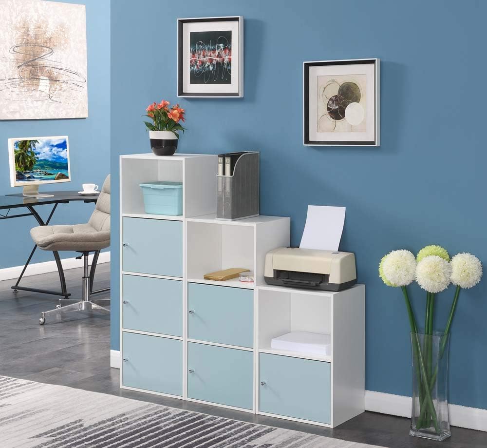 3 Door Cabinet, White/Sea Foam U940
