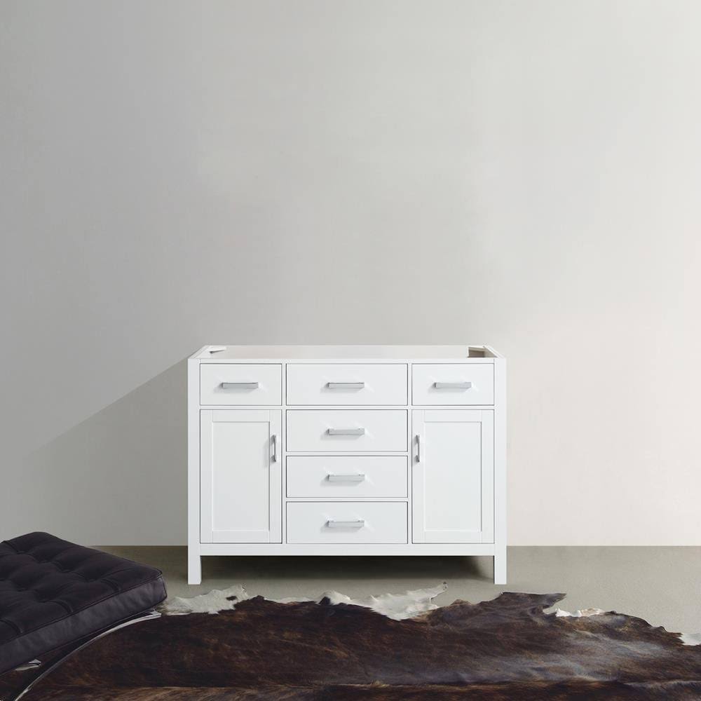 White Single Sink Base Cabinet N60215