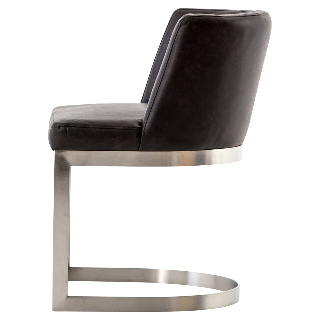 Distressed Black Dining Chair W189089