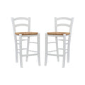 White 2-Piece Counter Stool Set M4578