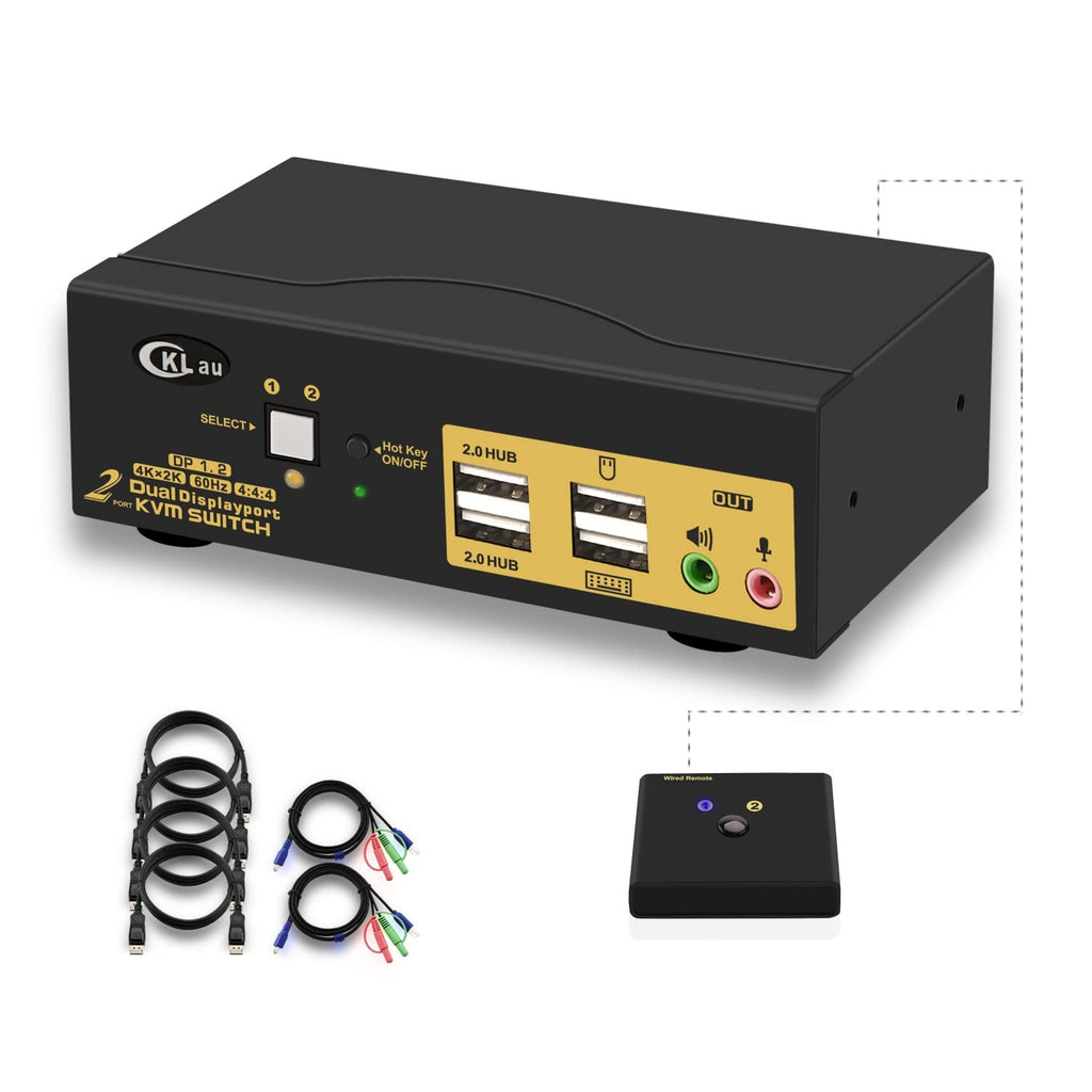 4 Port HDMI 2.0 USB 3.0 KVM Switch with Cables H325