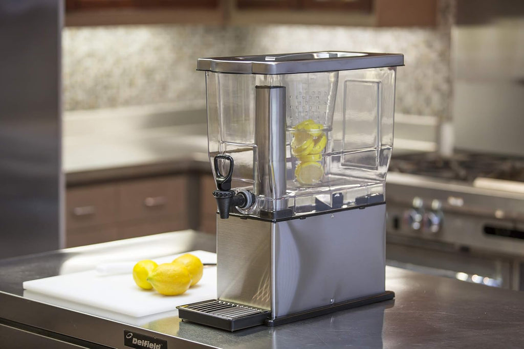 3 Gallon Silver Cold Beverage Dispenser, Pack of 2 B18997