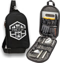 13 PC Stainless Steel Grilling Camping Cooking Utensils Set with Carrying Bag X539