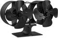Wood Stove Fan with Thermometer Pack of 2 D260