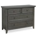 Maple Double Dresser In Weathered Grey P1561