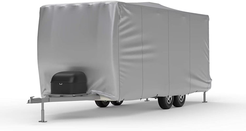 Weatherproof Toy Hauler RV Cover with Storage Bag & Wind Straps K873