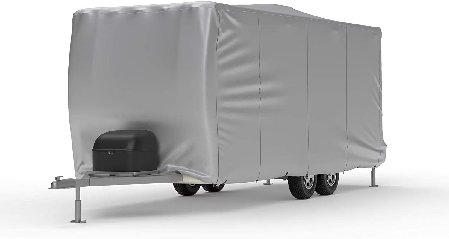 Weatherproof Toy Hauler RV Cover with Storage Bag & Wind Straps K873